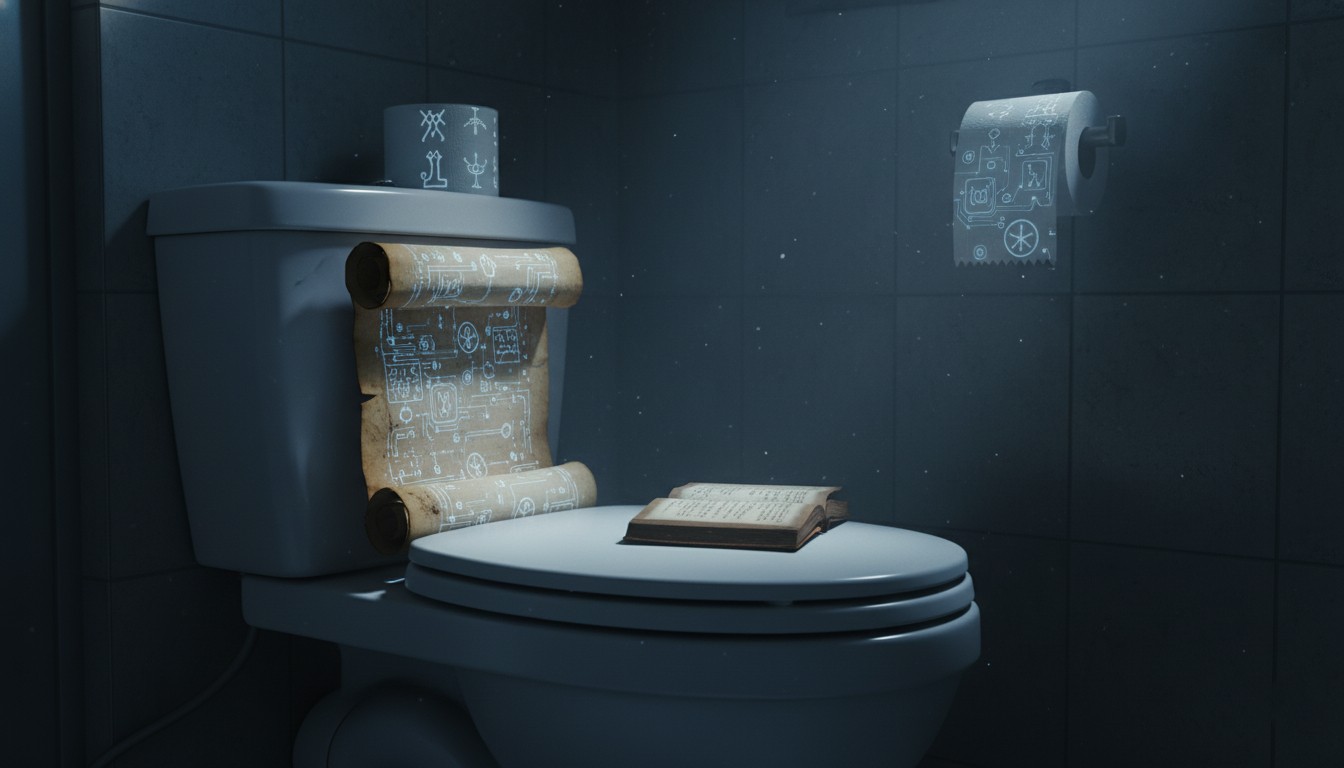 🧻 Hidden Behind the Toilet Seat: A Mythmaker’s Guide to Algorithmic Obscurity